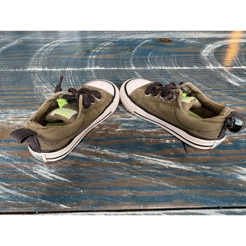 Converse All Star Green Kids/Toddler shoes, size 6